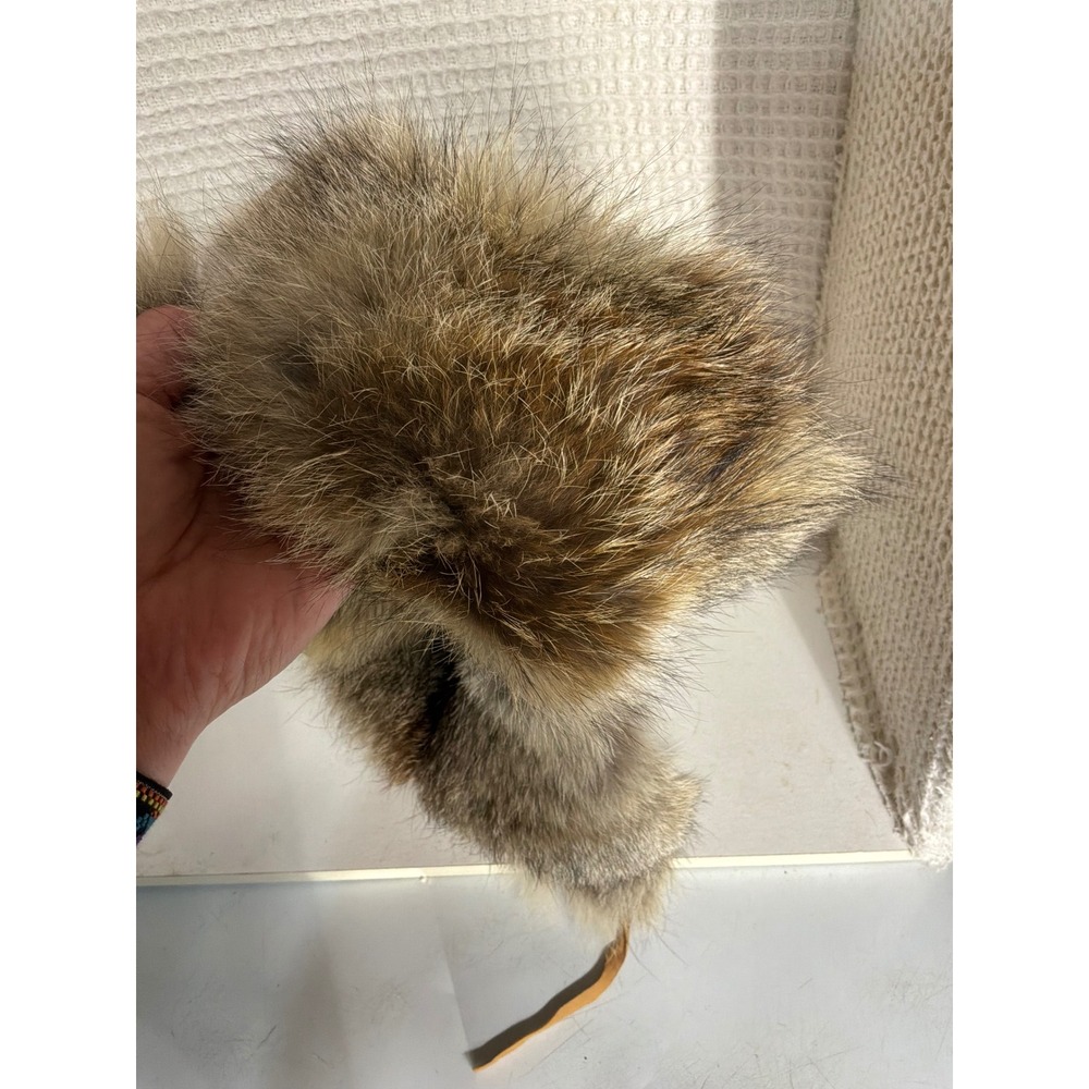 Mountain Core Unisex Unbranded Suede Fur Trapper Hat OS Tan Brown